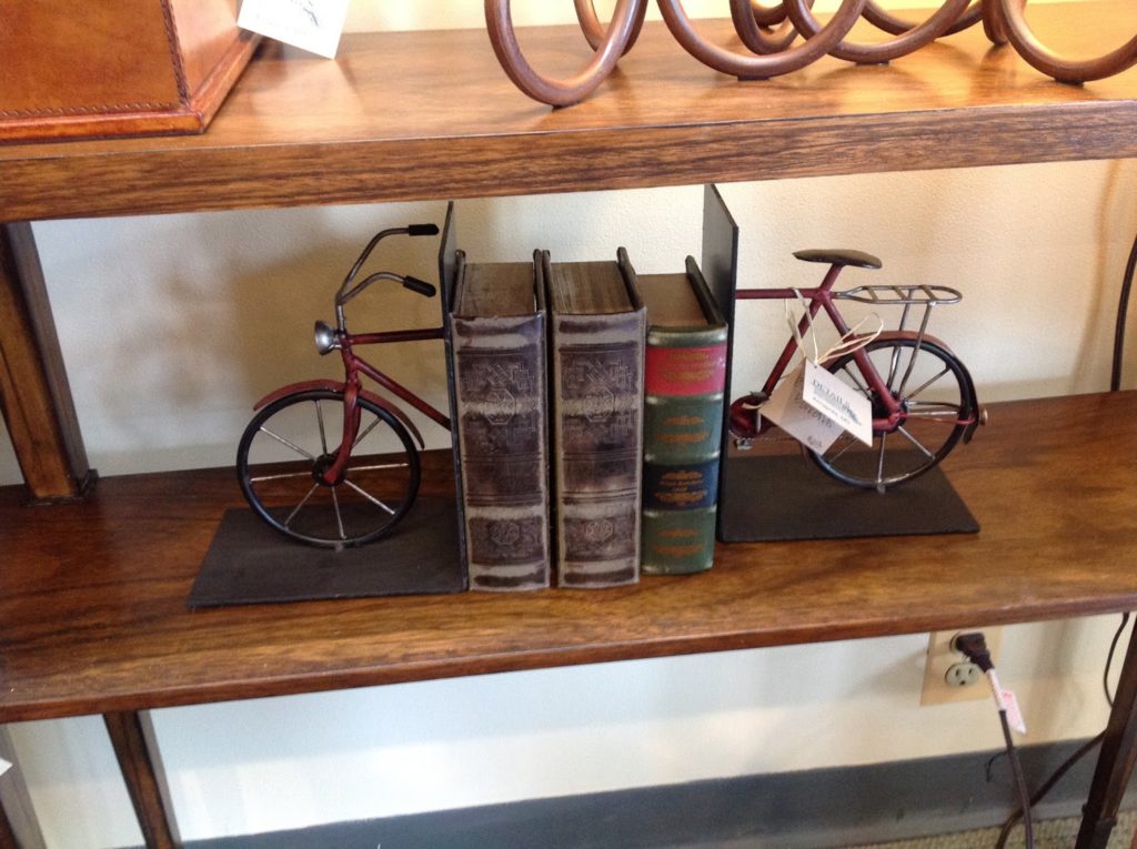 bicycle book-ends