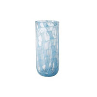 light blue plaid vase