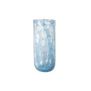 light blue plaid vase