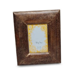 natural wood frame with gold